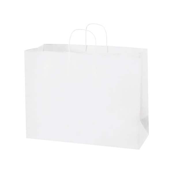 Bsc Preferred 16 x 6 x 12'' White Paper Shopping Bags, 250PK BUY00032155 - main